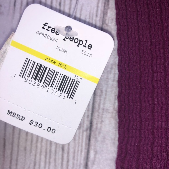 (Free people) plum seamless crop top - Picture 4 of 4